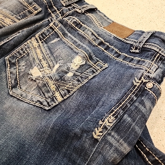 BKE Medium Wash PAYTON Universal Fit Mid-Rise Stretch Skinny Jeans Women's 27 - Picture 10 of 13